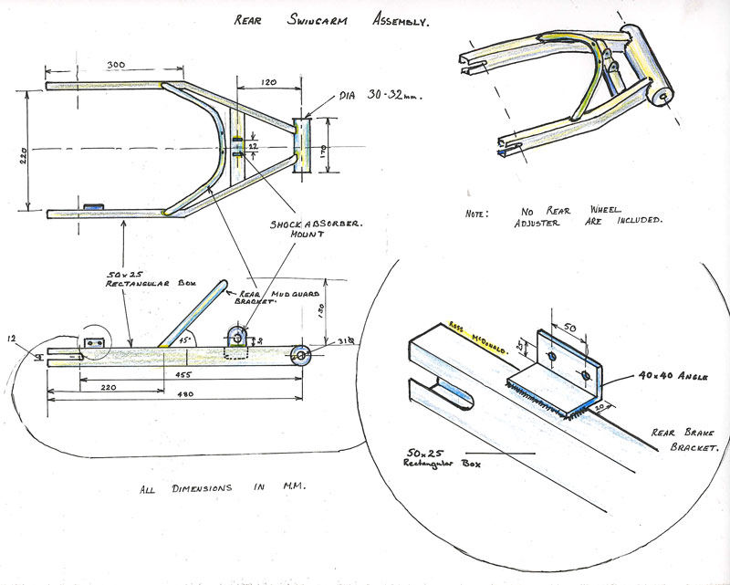 C-Frame - Rear Swingarm Assembly