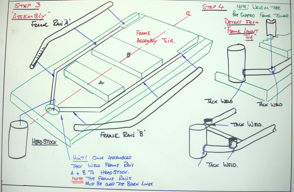 minibike plans steps 3 and 4 assembly